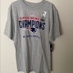 Vintage NFL patriots Super Bowl tee - grey